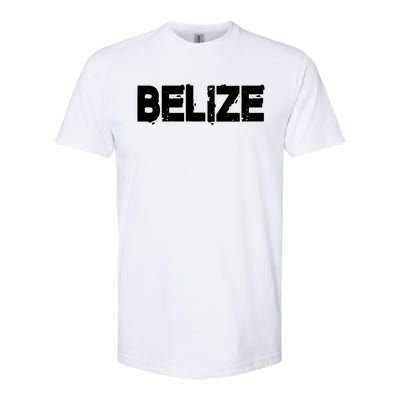 Belize Vintage Style Gift Family Vacation Gift Softstyle CVC T-Shirt