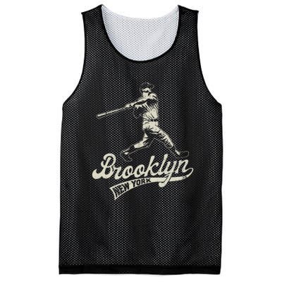 Baseball Vintage Style Brooklyn Mesh Reversible Basketball Jersey Tank