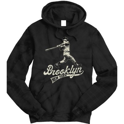 Baseball Vintage Style Brooklyn Tie Dye Hoodie