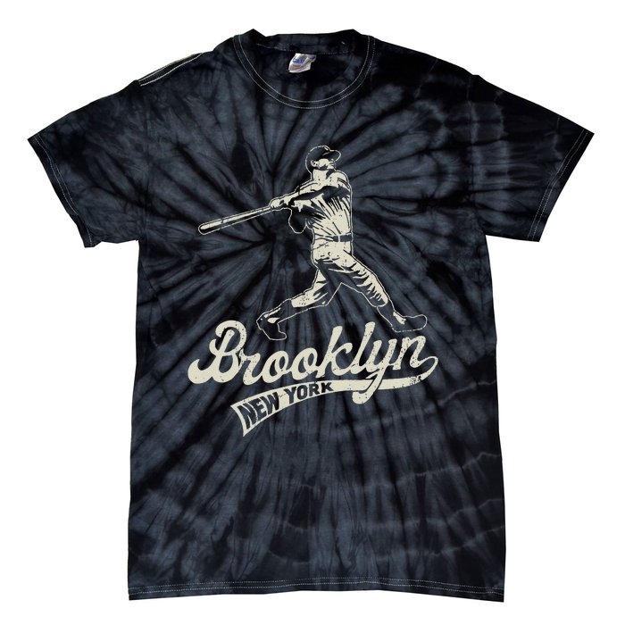 Baseball Vintage Style Brooklyn Tie-Dye T-Shirt