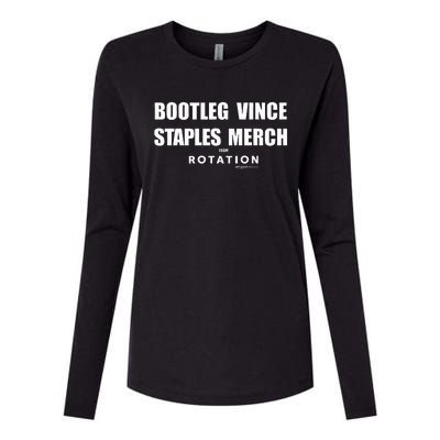 Bootleg Vince Staples Womens Cotton Relaxed Long Sleeve T-Shirt