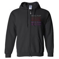 Bdsm Vintage Style Beta Pup G.A.Y Kink Roleplay Full Zip Hoodie