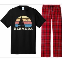 Bermuda Vintage Sailboat 70s Throwback Sunset Pajama Set