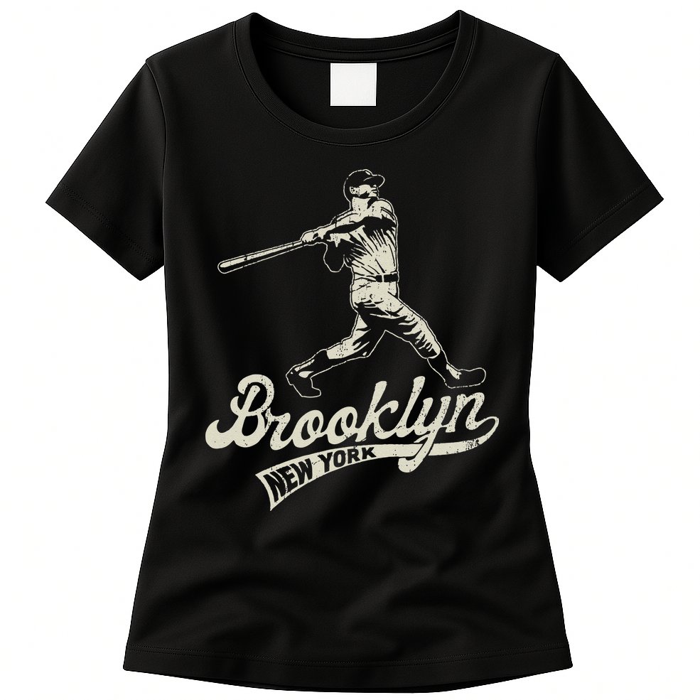 Baseball Vintage Style Brooklyn Womens T-Shirt