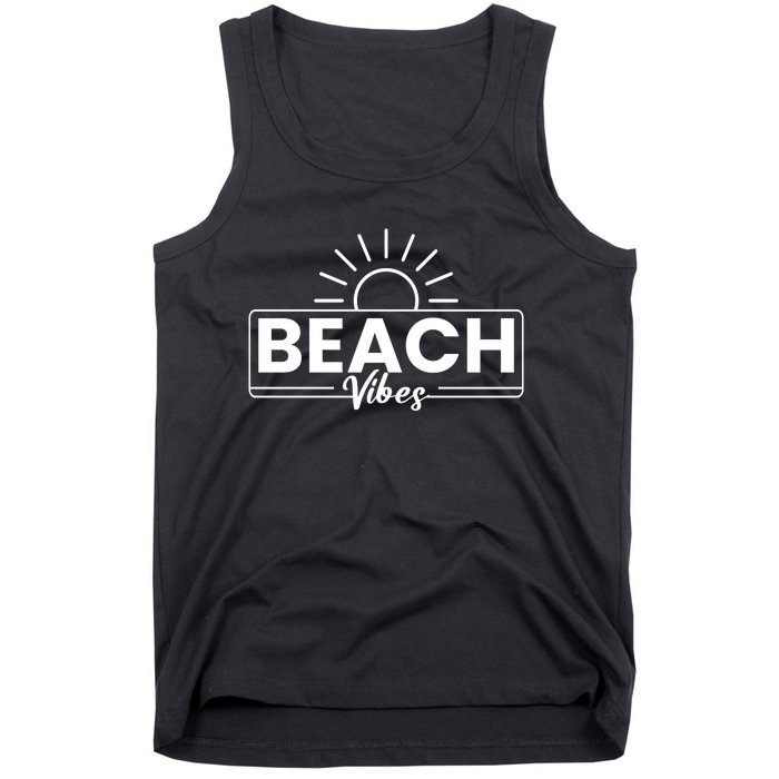 Beach Vibes Summer Graphic Tank Top