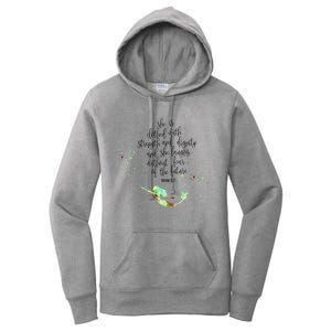 Bible Verse She Is Clothed In Strength And Dignity Mermaid Gift Women's Pullover Hoodie