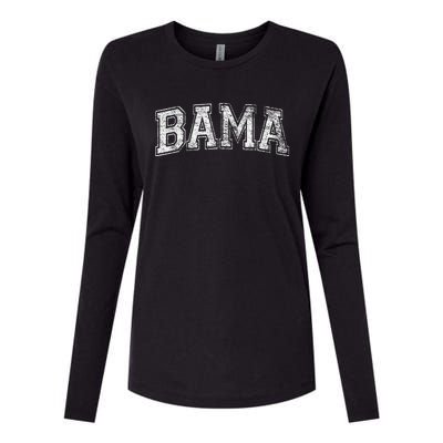 Bama Varsity Style Alabama Pride Flag Womens Cotton Relaxed Long Sleeve T-Shirt