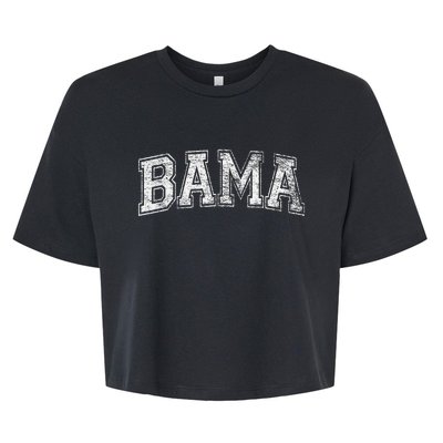 Bama Varsity Style Alabama Pride Flag Bella+Canvas Jersey Crop Tee