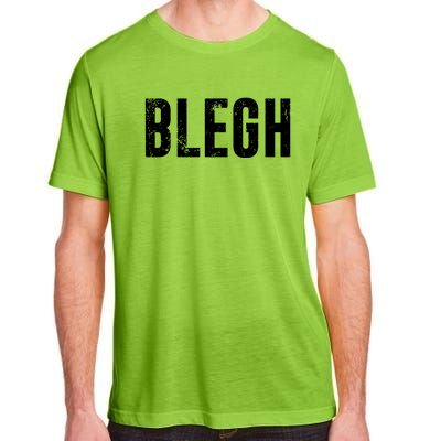 Blegh Vintage Text Metal Rock Music Adult ChromaSoft Performance T-Shirt