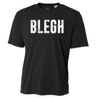 Blegh Vintage Text Metal Rock Music Cooling Performance Crew T-Shirt