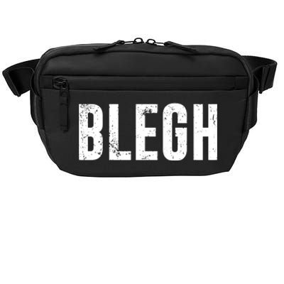 Blegh Vintage Text Metal Rock Music Crossbody Pack