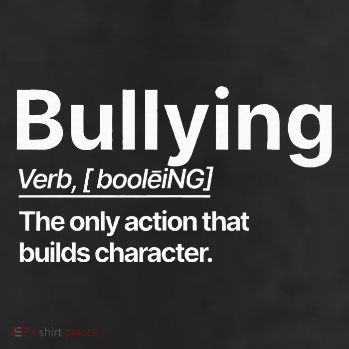 Bullying Verb The Only Action That Builds Character Beanie
