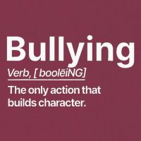 Bullying Verb The Only Action That Builds Character 16oz Travel Tumbler