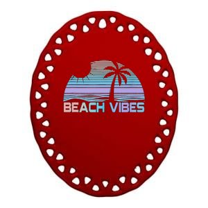 Beach Vibes Tank Tank Top Ceramic Oval Ornament