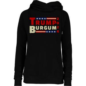 Burgum Vp Trump Vice President Burgum Trump Womens Funnel Neck Pullover Hood