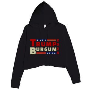 Burgum Vp Trump Vice President Burgum Trump Crop Fleece Hoodie