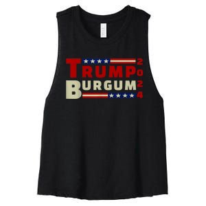 Burgum Vp Trump Vice President Burgum Trump Women's Racerback Cropped Tank