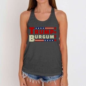 Burgum Vp Trump Vice President Burgum Trump Women's Knotted Racerback Tank