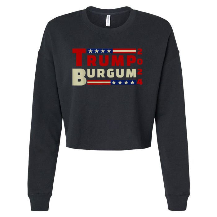 Burgum Vp Trump Vice President Burgum Trump Cropped Pullover Crew