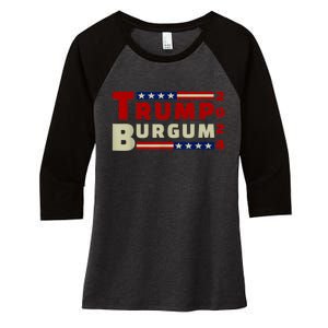 Burgum Vp Trump Vice President Burgum Trump Women's Tri-Blend 3/4-Sleeve Raglan Shirt