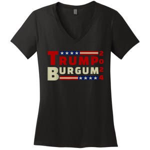 Burgum Vp Trump Vice President Burgum Trump Women's V-Neck T-Shirt