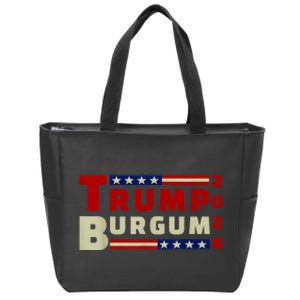 Burgum Vp Trump Vice President Burgum Trump Zip Tote Bag