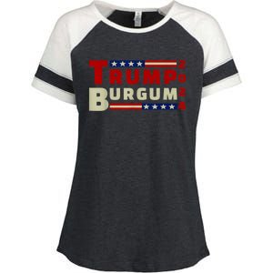 Burgum Vp Trump Vice President Burgum Trump Enza Ladies Jersey Colorblock Tee