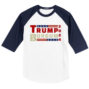 Burgum Vp Trump Vice President Burgum Trump Baseball Sleeve Shirt