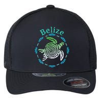 Belize Vintage Tribal Turtle Gift Flexfit Unipanel Trucker Cap