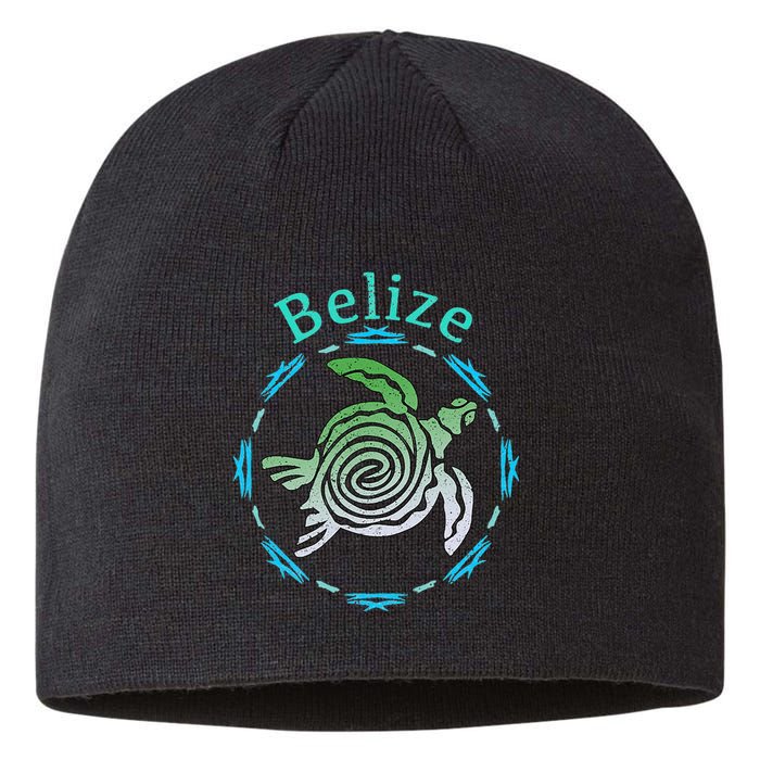 Belize Vintage Tribal Turtle Gift Sustainable Beanie