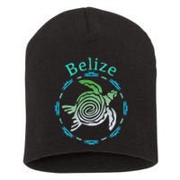 Belize Vintage Tribal Turtle Gift Short Acrylic Beanie