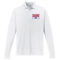 Burgum Vp Trump Vice President Burgum Trump Performance Long Sleeve Polo