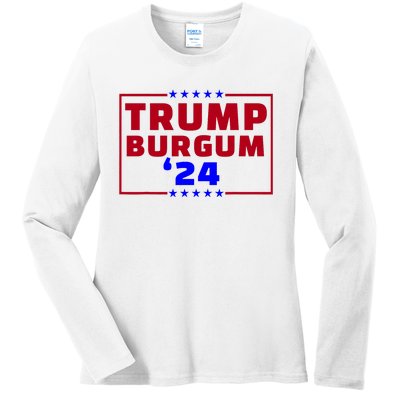 Burgum Vp Trump Vice President Burgum Trump Ladies Long Sleeve Shirt