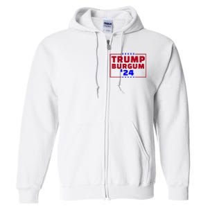 Burgum Vp Trump Vice President Burgum Trump Full Zip Hoodie