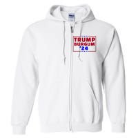 Burgum Vp Trump Vice President Burgum Trump Full Zip Hoodie