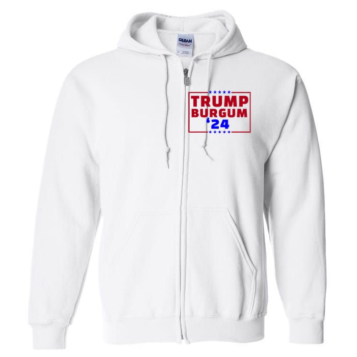 Burgum Vp Trump Vice President Burgum Trump Full Zip Hoodie