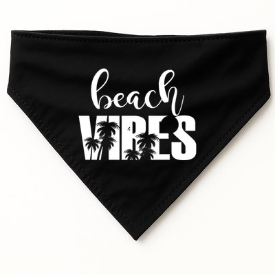Beach Vibes Tropical Vacation USA-Made Doggie Bandana