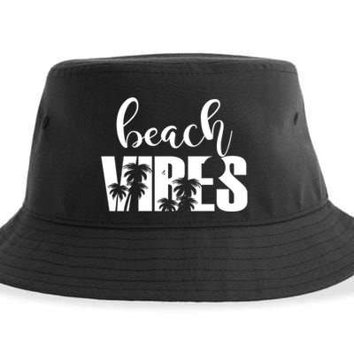 Beach Vibes Tropical Vacation Sustainable Bucket Hat