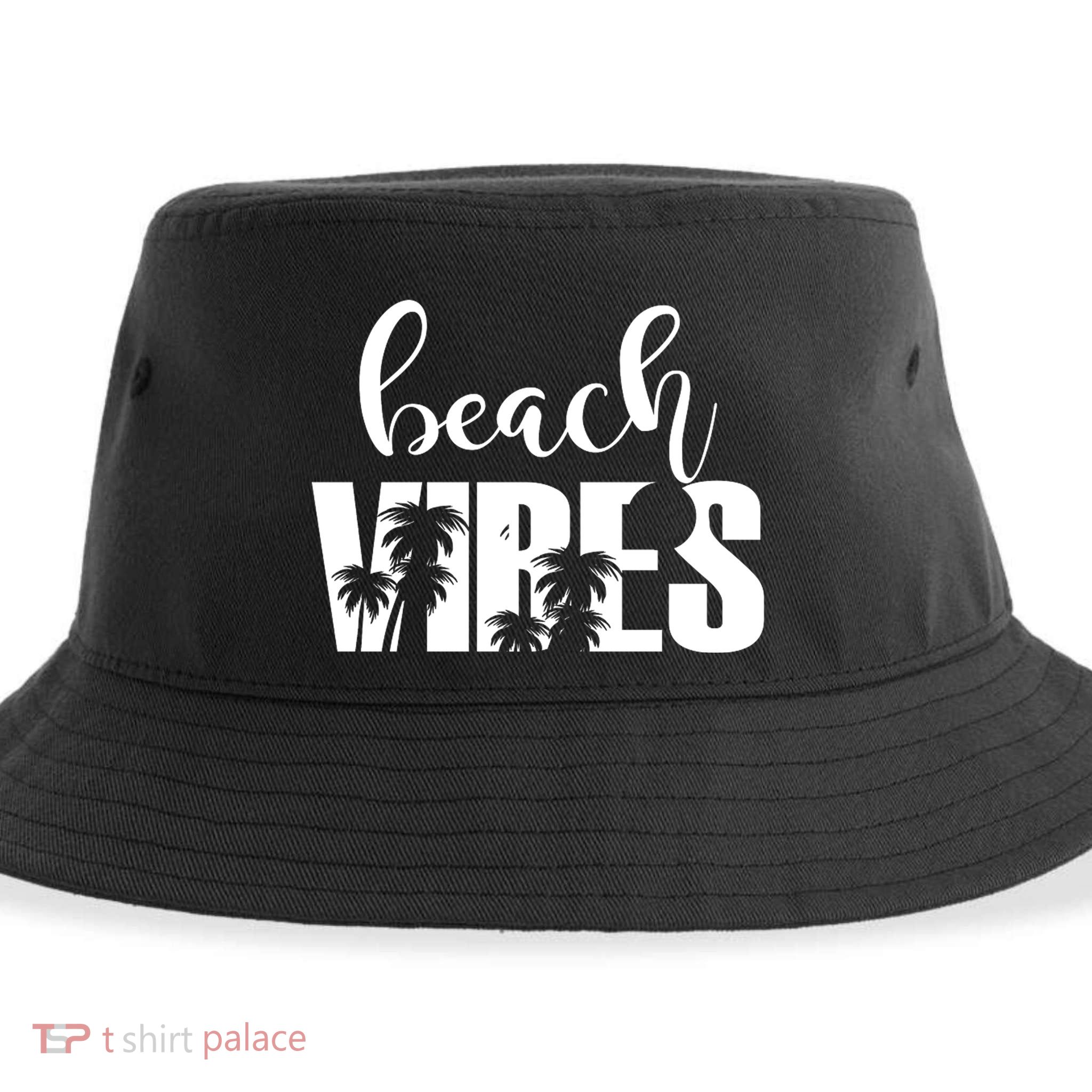 Beach Vibes Tropical Vacation Sustainable Bucket Hat