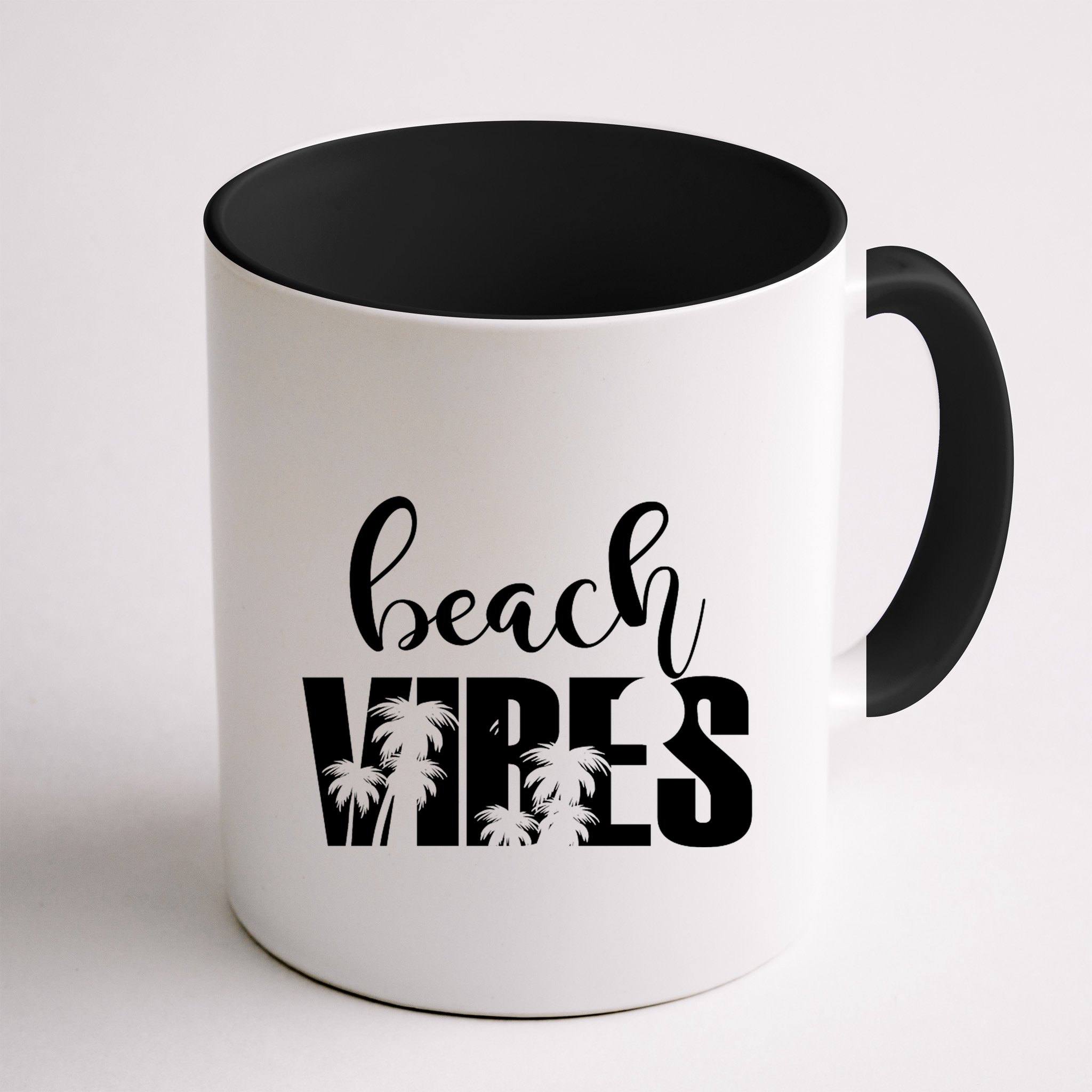 Beach Vibes Tropical Vacation Mug