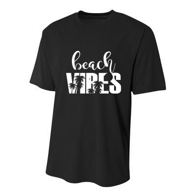 Beach Vibes Tropical Vacation Youth Performance Sprint T-Shirt