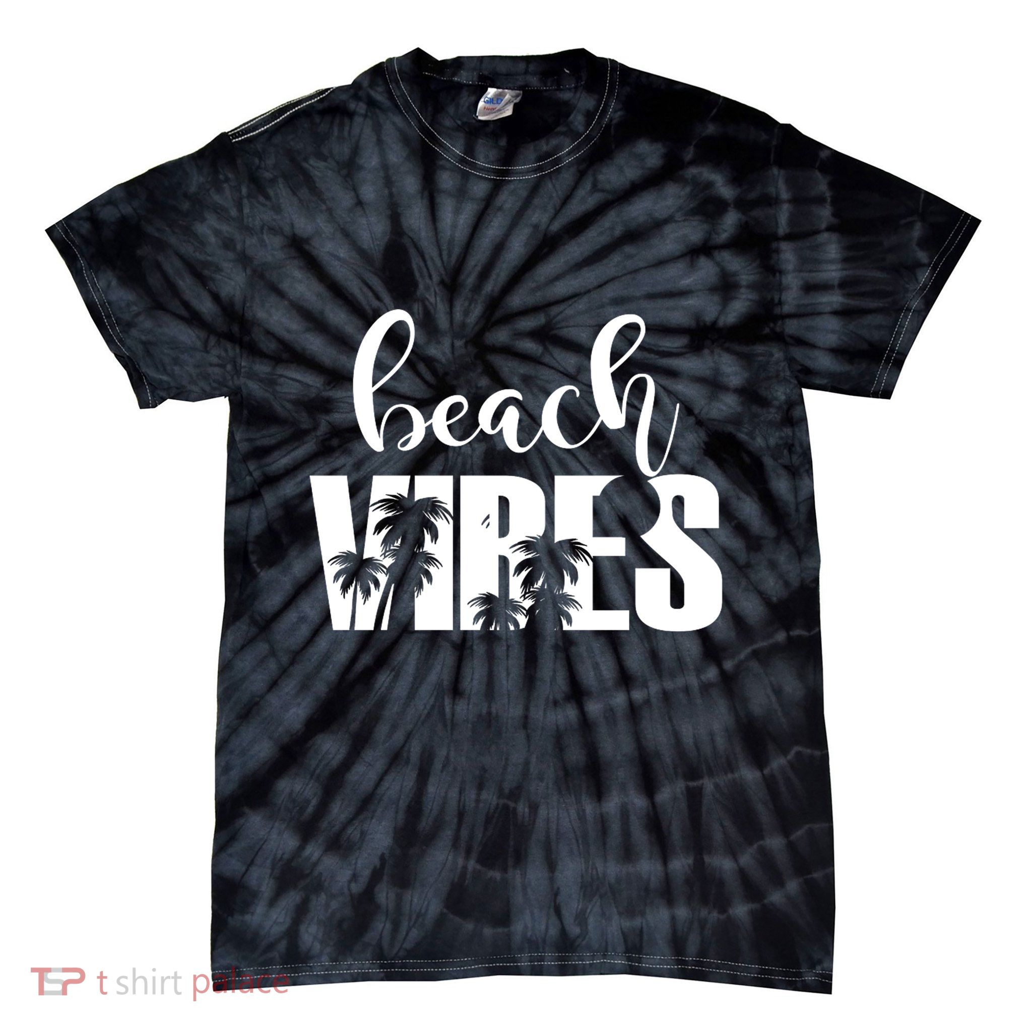 Beach Vibes Tropical Vacation Tie-Dye T-Shirt