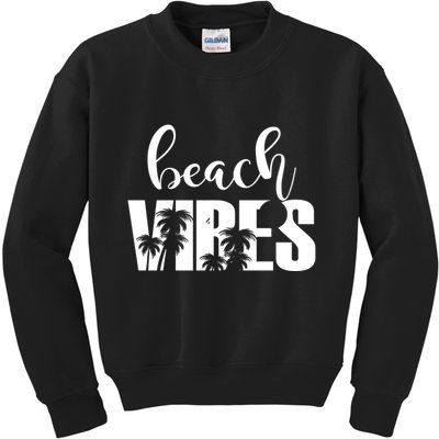 Beach Vibes Tropical Vacation Kids Sweatshirt
