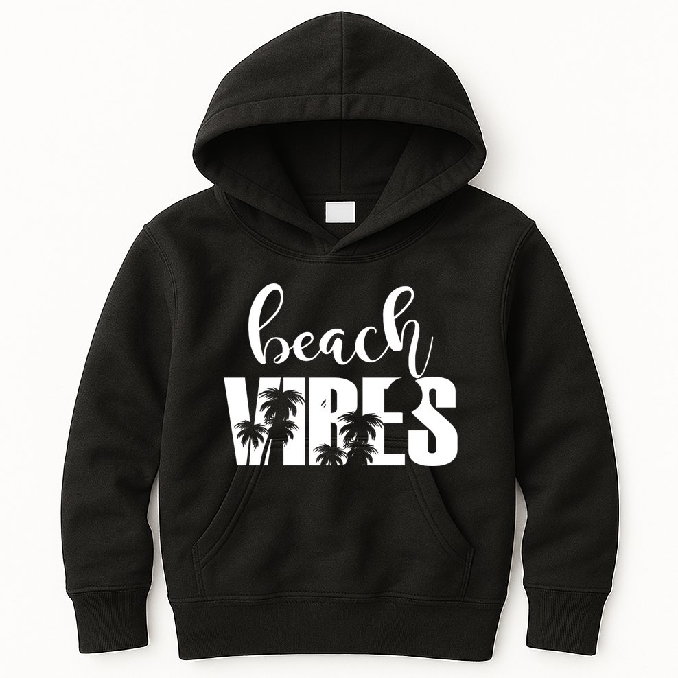 Beach Vibes Tropical Vacation Kids Hoodie