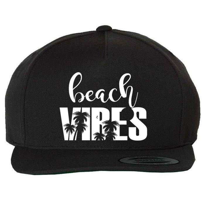 Beach Vibes Tropical Vacation Wool Snapback Cap