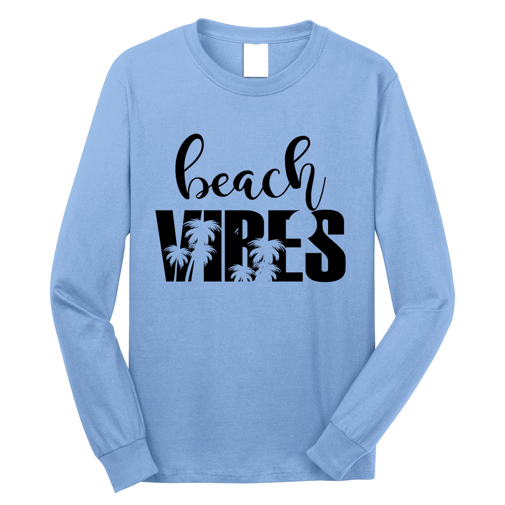 Beach Vibes Tropical Vacation Long Sleeve Shirt