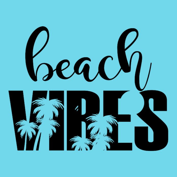 Beach Vibes Tropical Vacation Button