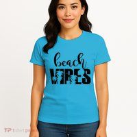 Beach Vibes Tropical Vacation Womens T-Shirt