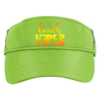 Beach Vibes Tropical Sunset Vacation Adult Drive Performance Visor