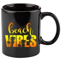 Beach Vibes Tropical Sunset Vacation 11oz C Handle Ceramic Mug
